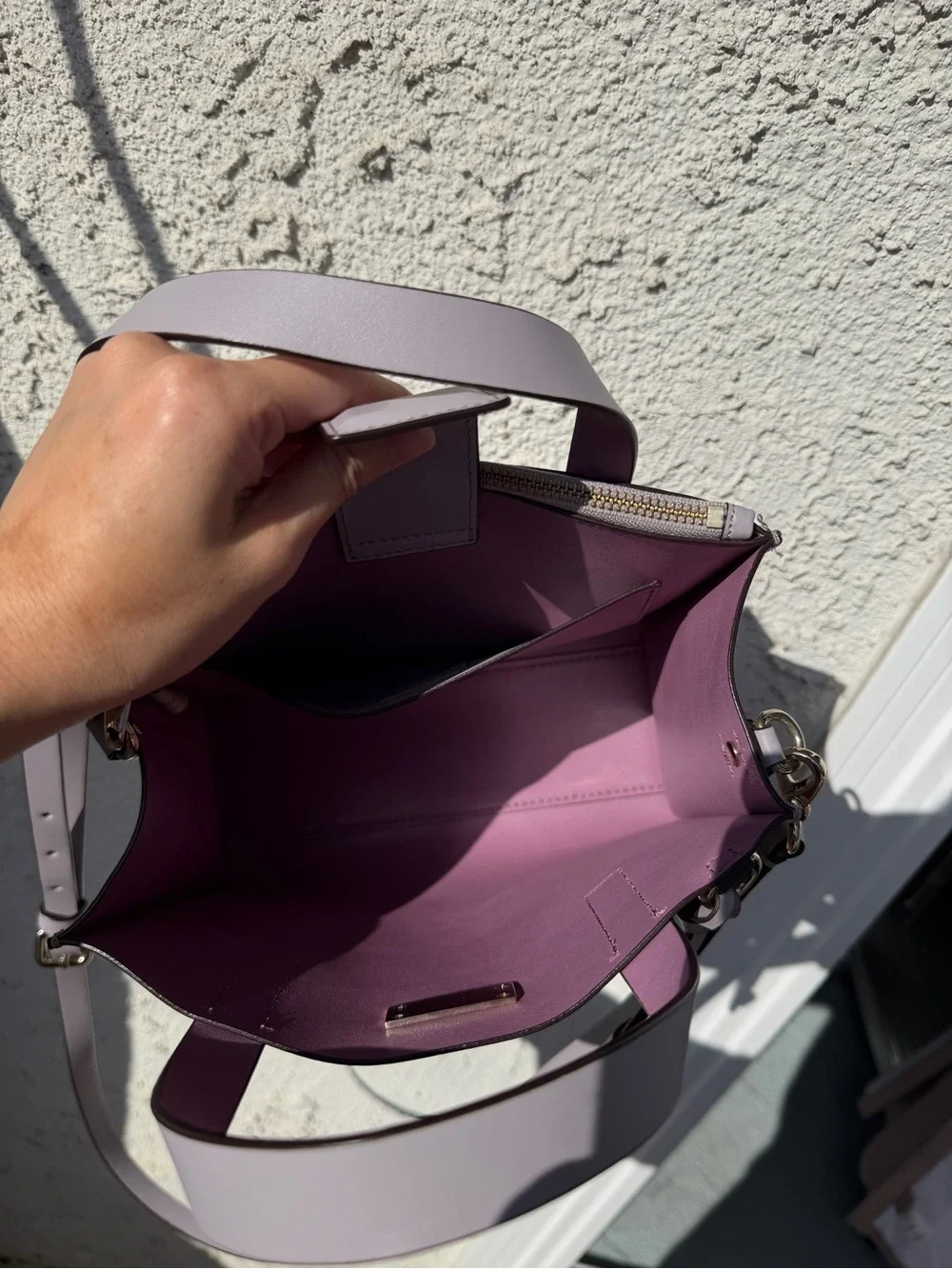 kate spade Lavender Structured crossbody satchel Anissa